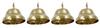 Metalen belletjes, 22 mm, 4 stuks