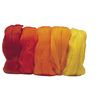 Merino topjes mixen, superfijn Rood-Tinten