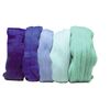 Merino topjes mixen, superfijn Blauwe tinten
