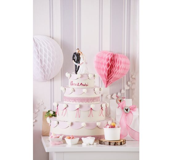 Schachtelset "Torte", 5er-Set, Pappmaché
