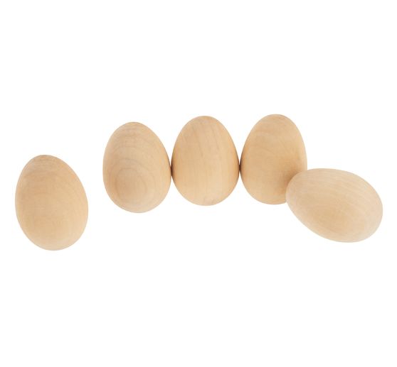 VBS Wooden egg, 6 cm