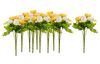 VBS Ranunculus, artificial, White/Yellow, approx. 28 cm, 10 pieces