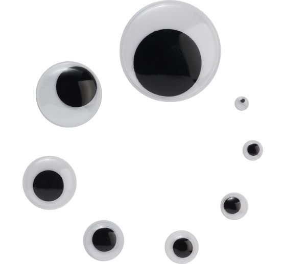 VBS Wiebeloogjes om op te plakken "Rond", 10 mm, 2.000 stuks