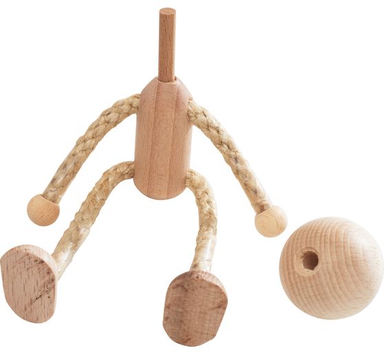 Ruwe poppen met kop, ca. 14 cm