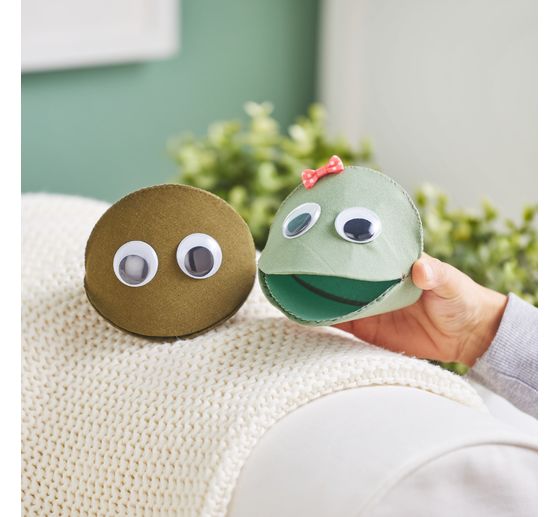 VBS Wackelaugen zum Aufkleben "Rund", 30 mm, 10 Stück