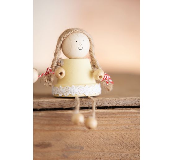 Pieds en bois percés, 4 pièces