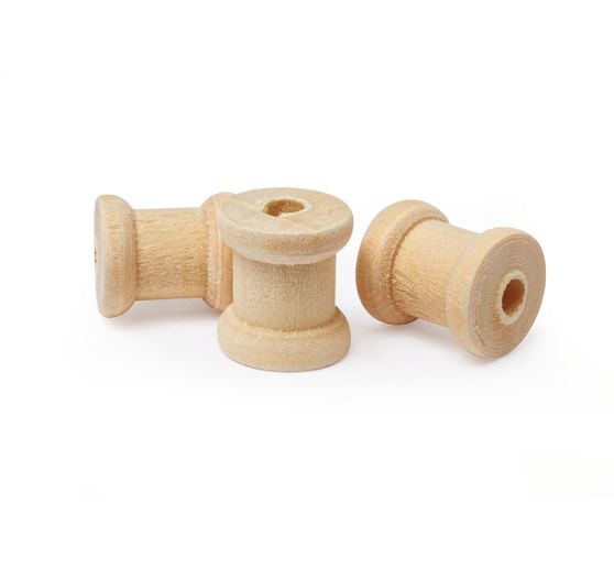 Mini-bobines en bois VBS « Ø 1,2 cm », 95 g