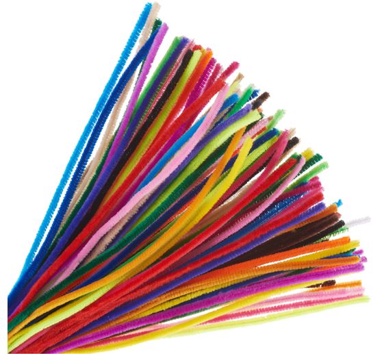 VBS Chenilledraad "Kleuren mix", 50 cm, set van 100
