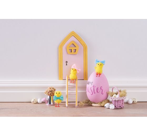 VBS Chenille kuikens "Hoogte 4 cm", 18 stuks