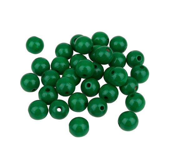 Houten kralen, Ø 12 mm, 30 stuks