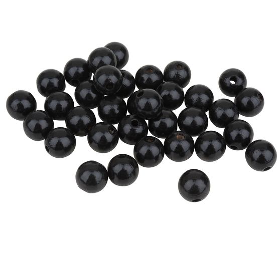 Houten kralen, Ø 12 mm, 30 stuks