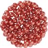 Glasparels, Ø 4 mm, 100 stuks donkeroranje