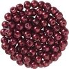 Glasparels, Ø 4 mm, 100 stuks Donderrood