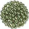Glasparels, Ø 4 mm, 100 stuks Donkergroen