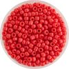 Rocailles "Opaque" Red