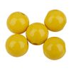 Perles en bois, Ø 15 mm Jaune