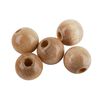 Houten kralen, Ø 8 mm, 85 stuks Natuur