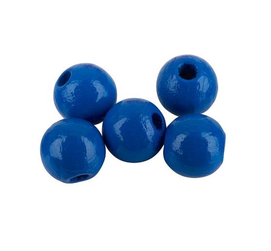 Houten kralen, Ø 8 mm, 85 stuks