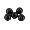 Houten kralen, Ø 8 mm, 85 stuks Zwart