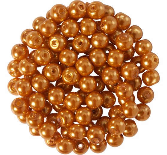 Glass wax beads, Ø 4 mm, 100 pieces
