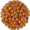Glass wax beads, Ø 4 mm, 100 pieces Light Orange