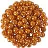 Glasparels, Ø 4 mm, 100 stuks Lichtoranje