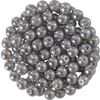 Glasparels, Ø 4 mm, 100 stuks Donkergrijs