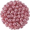 Glasparels, Ø 4 mm, 100 stuks Roze
