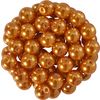 Glass wax beads, Ø 6 mm, 55 pieces Light Orange
