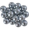 Glazen waskralen, Ø 10 mm, 20 stuks Donkergrijs