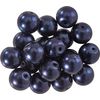 Glazen waskralen, Ø 10 mm, 20 stuks Donkerblauw