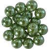 Glazen waskralen, Ø 10 mm, 20 stuks Donkergroen