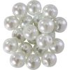 Glazen waskralen, Ø 10 mm, 20 stuks Wit