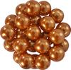 Glazen waskralen, Ø 8mm, 25st., goudgeel (lichtoranje)