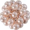 Glazen waskralen, Ø 8mm, 25st., goudgeel (lichtoranje)