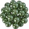 Glazen waskralen, Ø 8mm, 25st., goudgeel (lichtoranje)