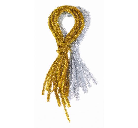 VBS Chenilledraht "Gold", Ø 8 mm, 50 cm, 10 Stück