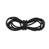 Leren riem rond, Ø 1 mm Zwart