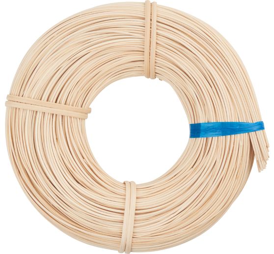 VBS Rotan natuurlijk, blauw lint, Ø 2,0 mm