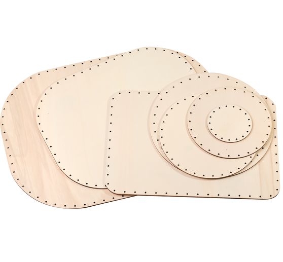 VBS Rotan mand bodem "Rechthoek met ronde hoeken", 4 mm, 45 x 33 cm