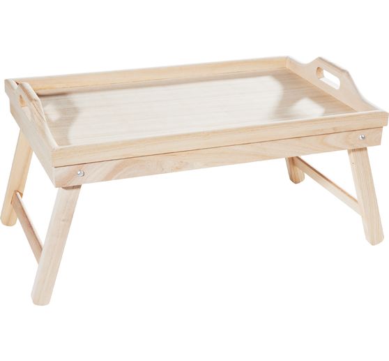 VBS Plateau en bois pour petit-déjeuner, env. 53x33cm, hauteur env. 25cm