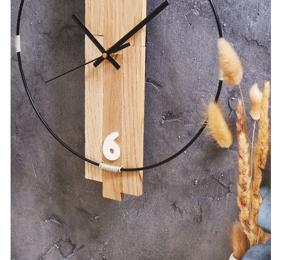 Metalen ring "Cirkel", Zwart