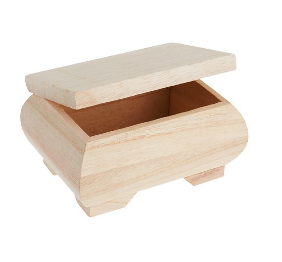 Boîte en bois VBS « Forme renflée »