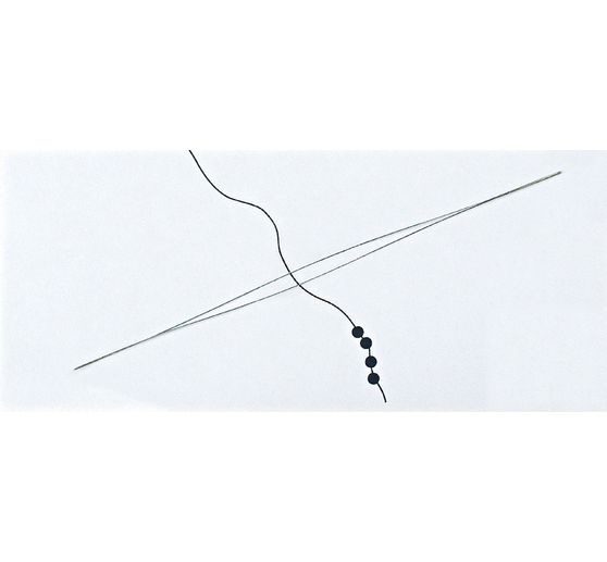 Perlenaufreihnadel, 11,4 cm
