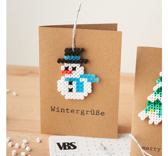 Cartes doubles et enveloppes VBS « Papier kraft », A6, 50 pc.