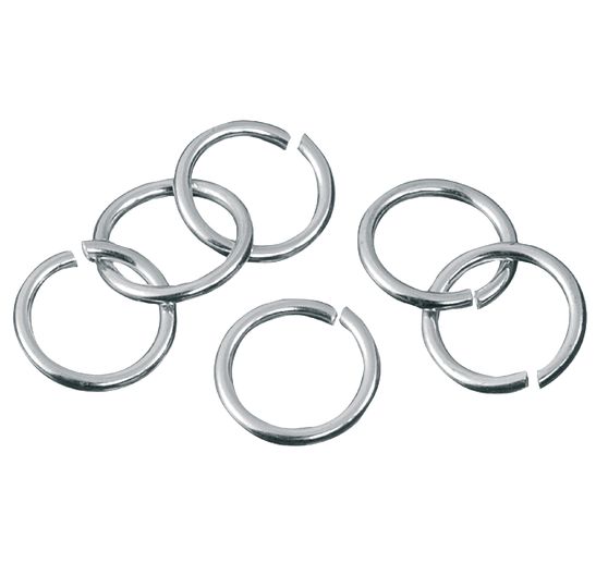 Jump rings, 925 Sterling-Zilver, 6 stuks