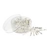 Glazen pinnen gedraaid, 15 mm Zilver