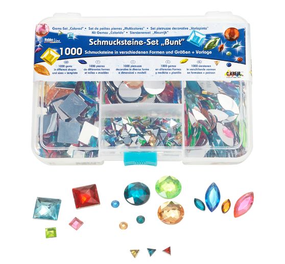 Set de pierres décoratives KREUL « Multicolore », 1000 pc.