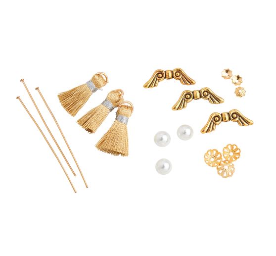 Ambachtelijke set "Tassel angel", set van 3
