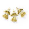 Ambachtelijke set "Tassel angel", set van 3 Goud